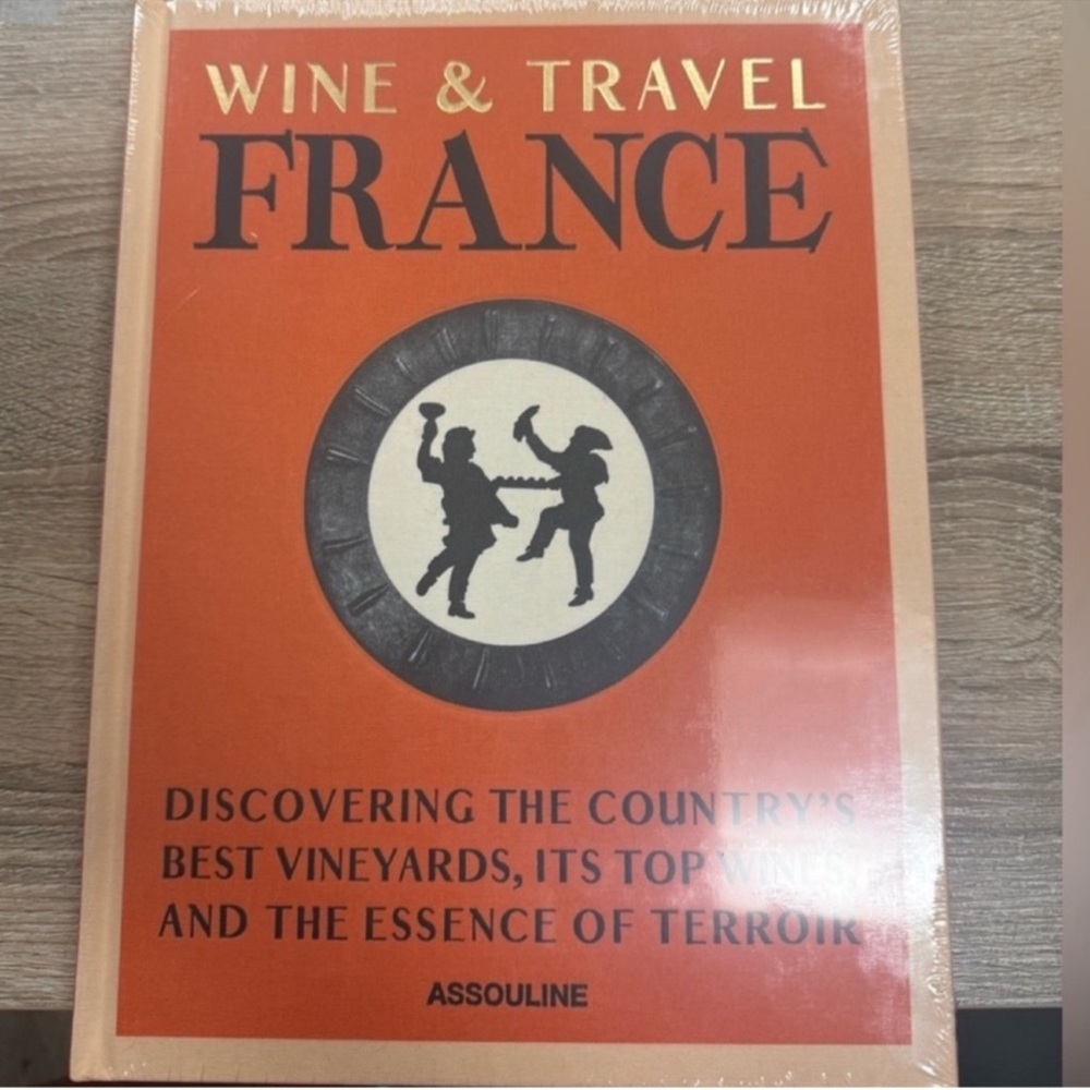 Assouline Wine & Travel France Book - Orange and Black Cover